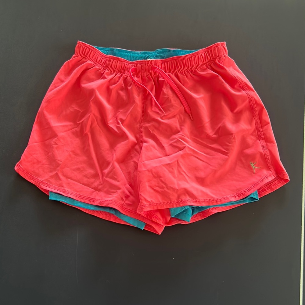 double layer workout shorts
